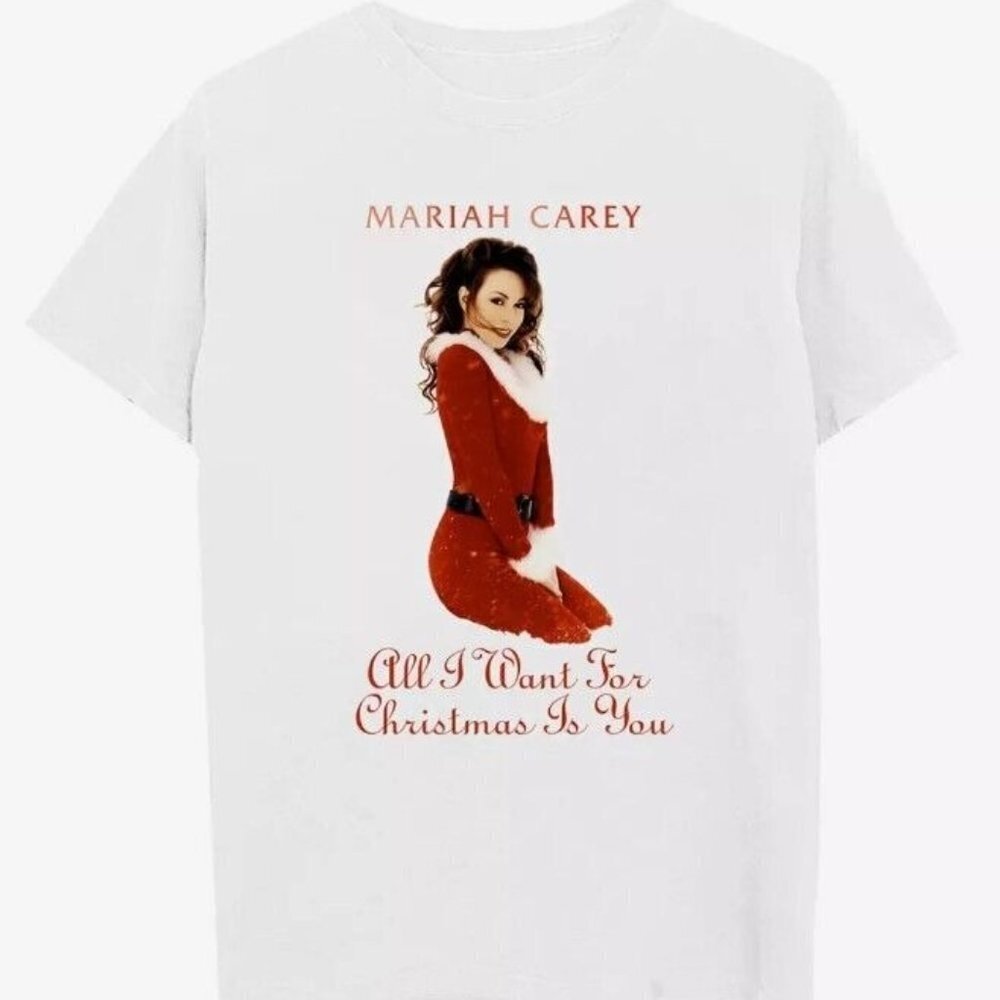 Mariah Carey All I Want For  Tshirt Happy Xmas Tee Gift